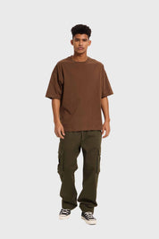Polera Hombre Oversize Chocolate