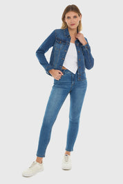 Chaqueta Mujer Clásica Azul