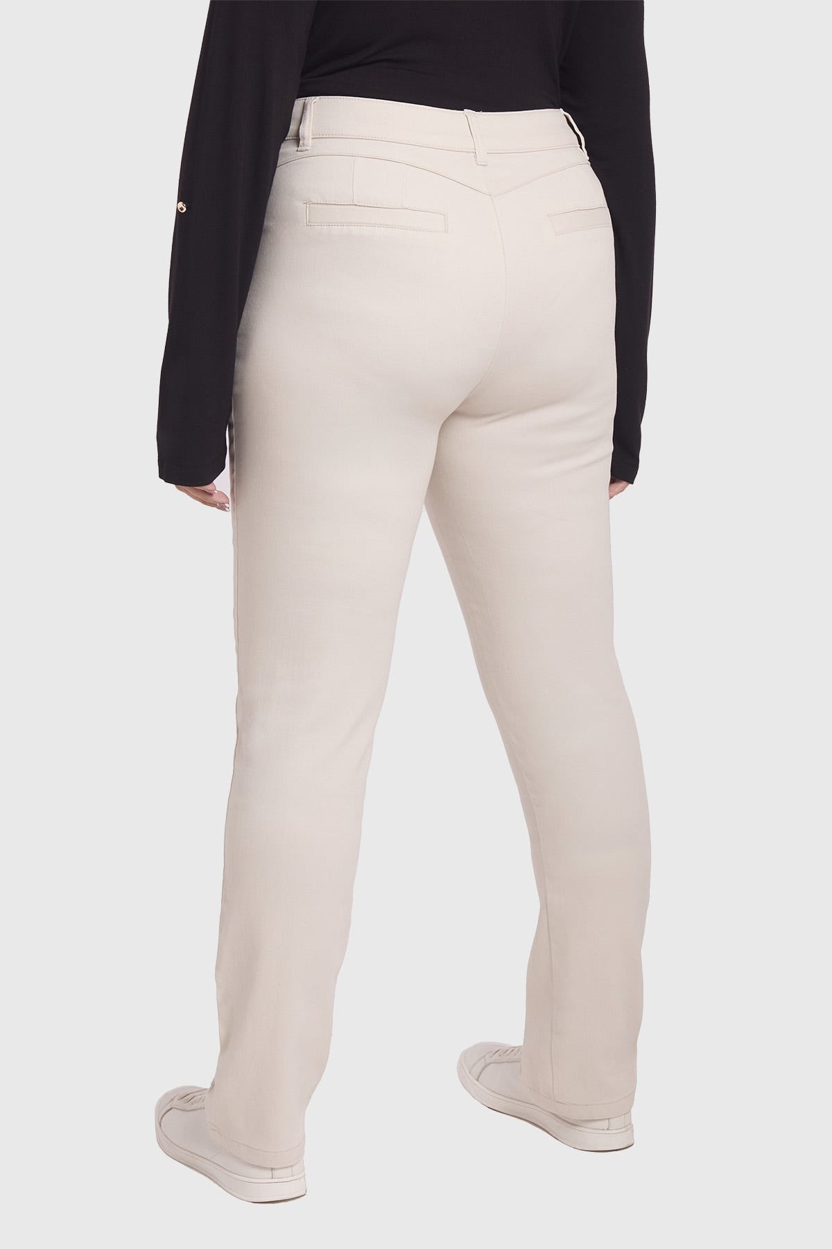 Pantalón Mujer Con Bolsillos Arena