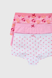 Calzón Niña Tripack Rosado