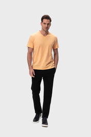Polera Hombre Casual Básica Naranjo