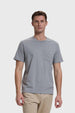 Polera Hombre Básica Con Bolsillo Gris