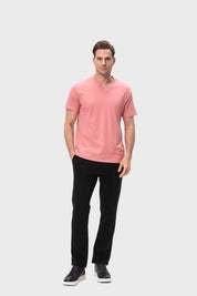 Polera Hombre Casual Básica Damasco