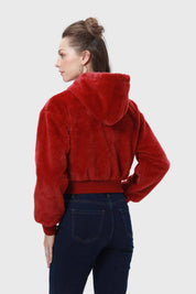 Polar Mujer Crop Pretina Rojo