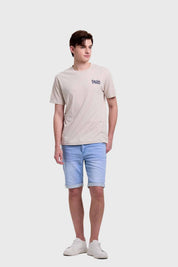 Polera Hombre Print Beige