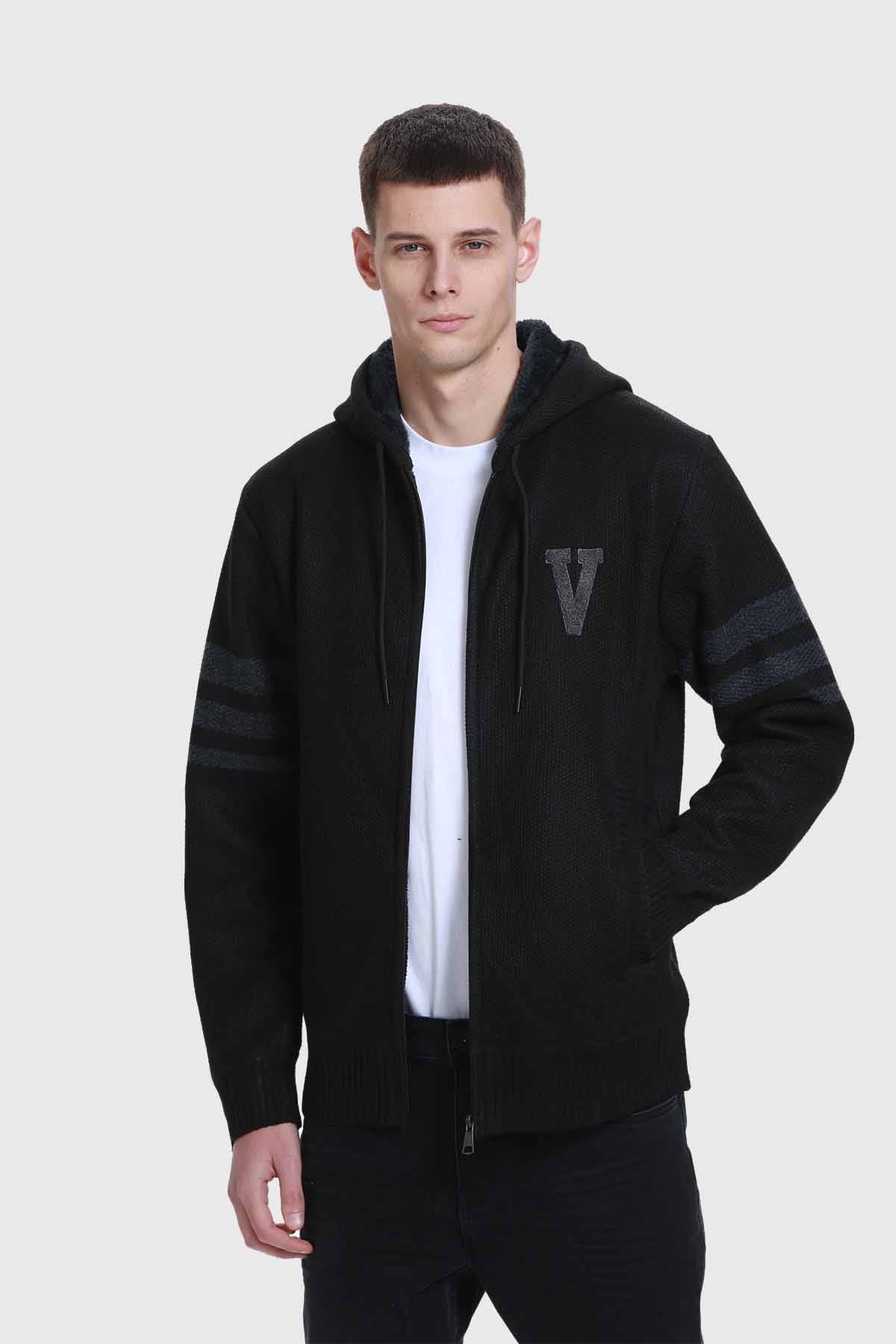 Sweater Hombre Hoodie Negro