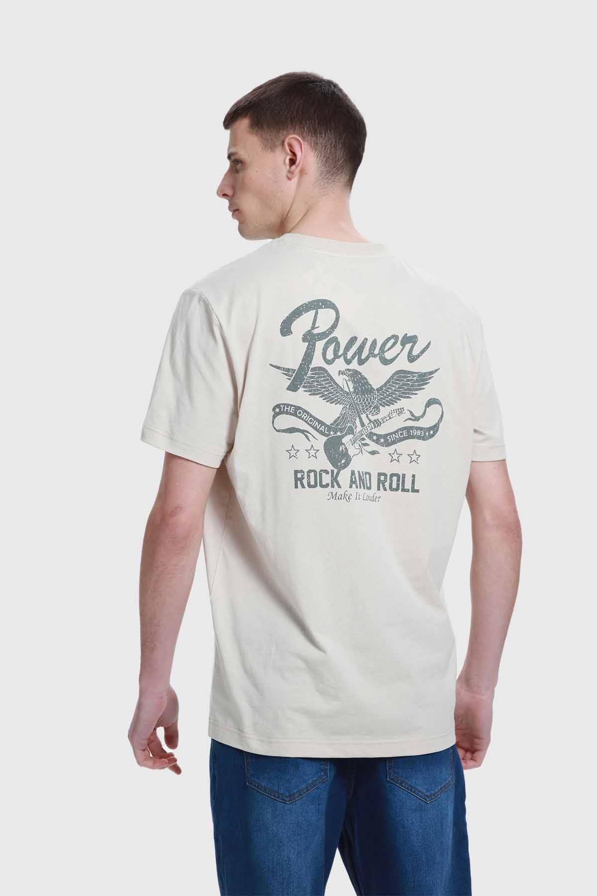 Polera Hombre Doble Print Beigei
