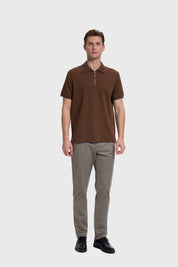 Polera Hombre Textura Chocolate