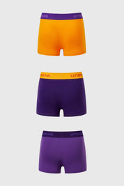 Boxer Hombre Tripack Violeta