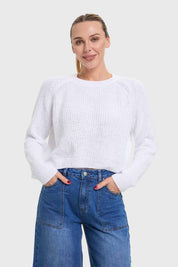 Sweater Mujer Chenille Blanco
