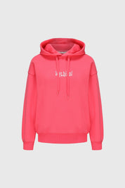 Polerón Niña Oversize Print Coral