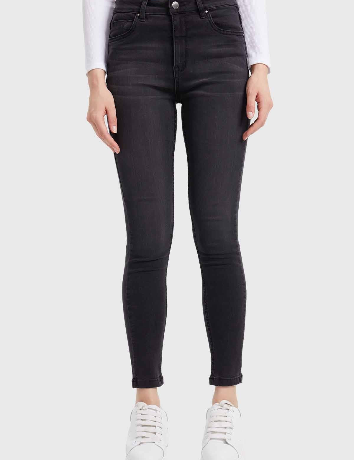 Jeans Mujer Skinny Estela Negro