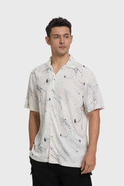 Camisa Hombre Print Blanco