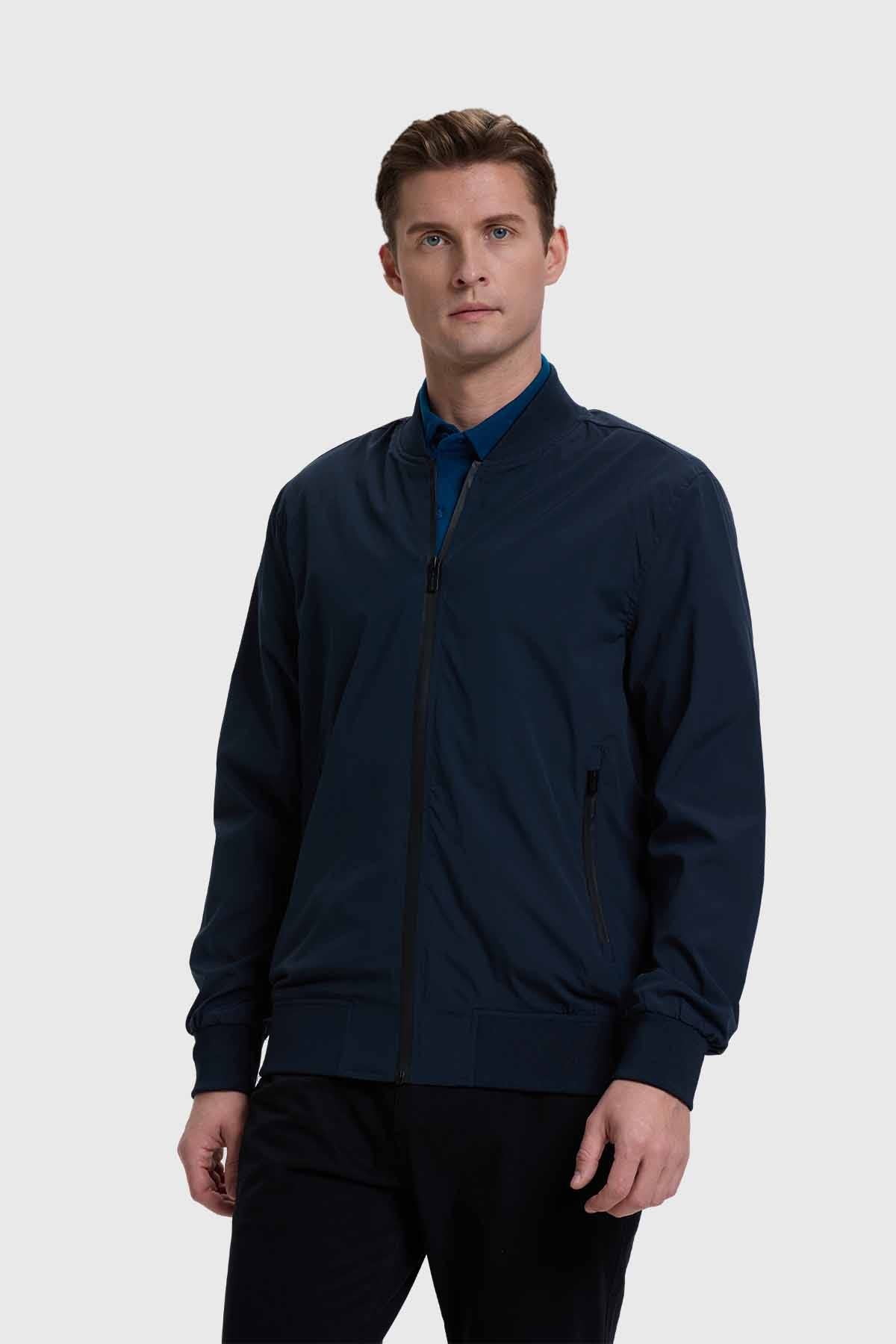 Chaqueta Hombre Bomber Azul