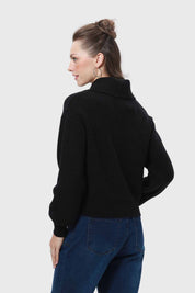 Sweater Mujer Bardot Negro