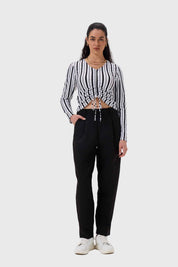 Polera Mujer Recogido Delantero Blanco