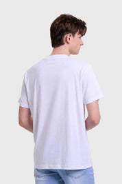 Polera Hombre Print Blanco