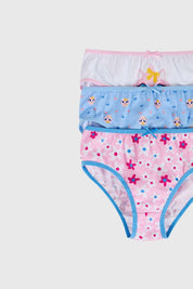 Calzón Niña Tripack Niña Print Celeste
