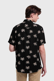 Camisa Hombre Mini Print Negro