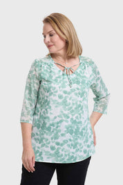 Blusa Mujer Cuello V Verde