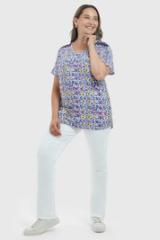 Polera Mujer Print Morado