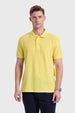 Polera Hombre Piqué Básica Amarillo