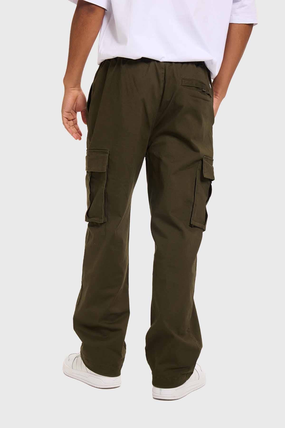 Pantalón Hombre Jogger Cargo Verde