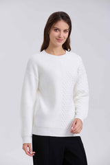 Sweater Mujer Mitad Crudo
