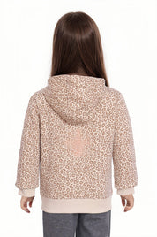 POLERÓN NIÑA BÁSICO FULL PRINT BEIGE