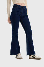Jeans Mujer Flare Monse Azul