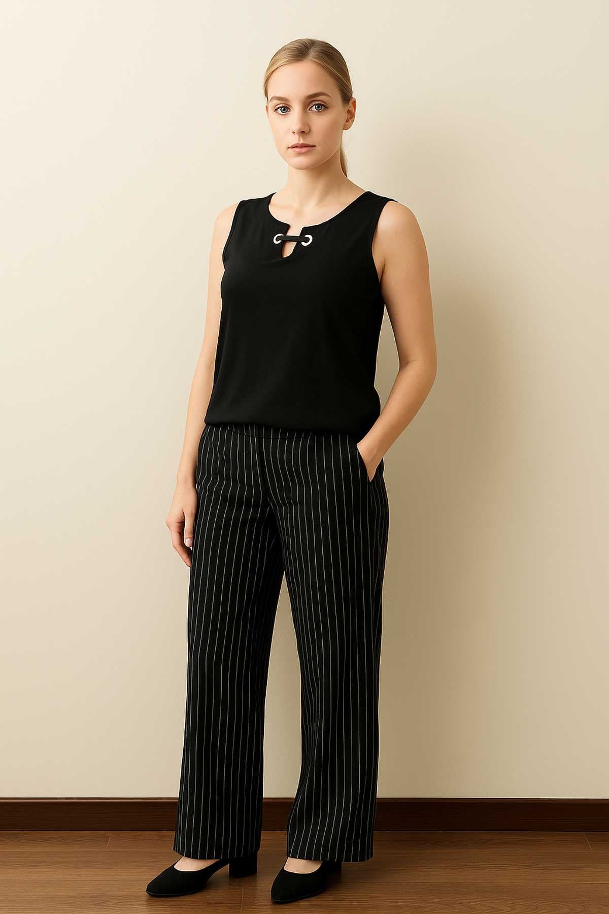 Blusa Mujer Ojetillo Negro