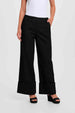 Pantalón Mujer Sastrero Basta Ancha Negro