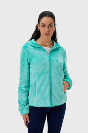 Polar Mujer Básico Full Zipper Aqua Aguamarina / XL