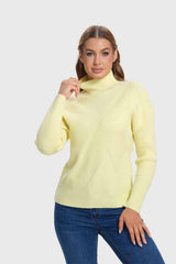 Sweater Mujer Textura Amarillo