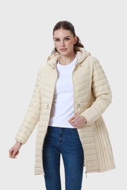 Parka Mujer Modelo Largo Beige