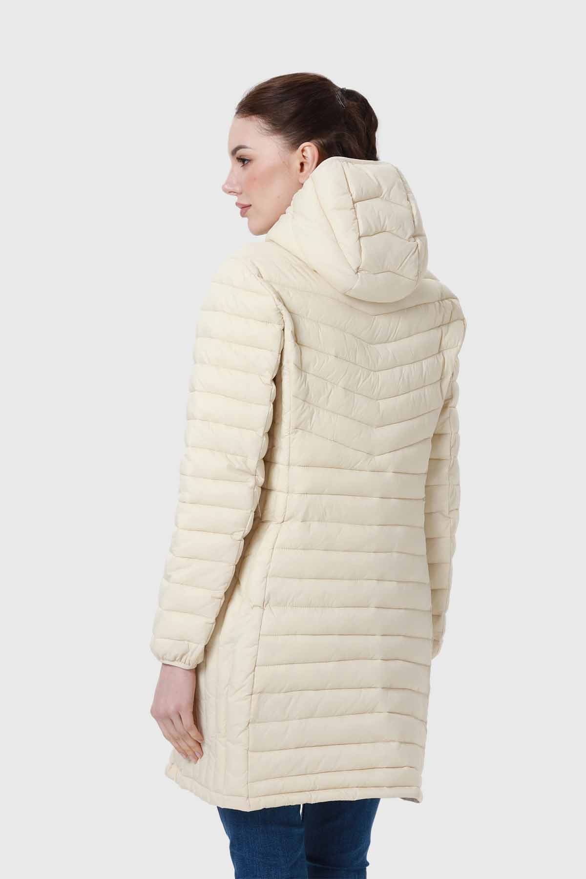 Parka Mujer Modelo Largo Beige
