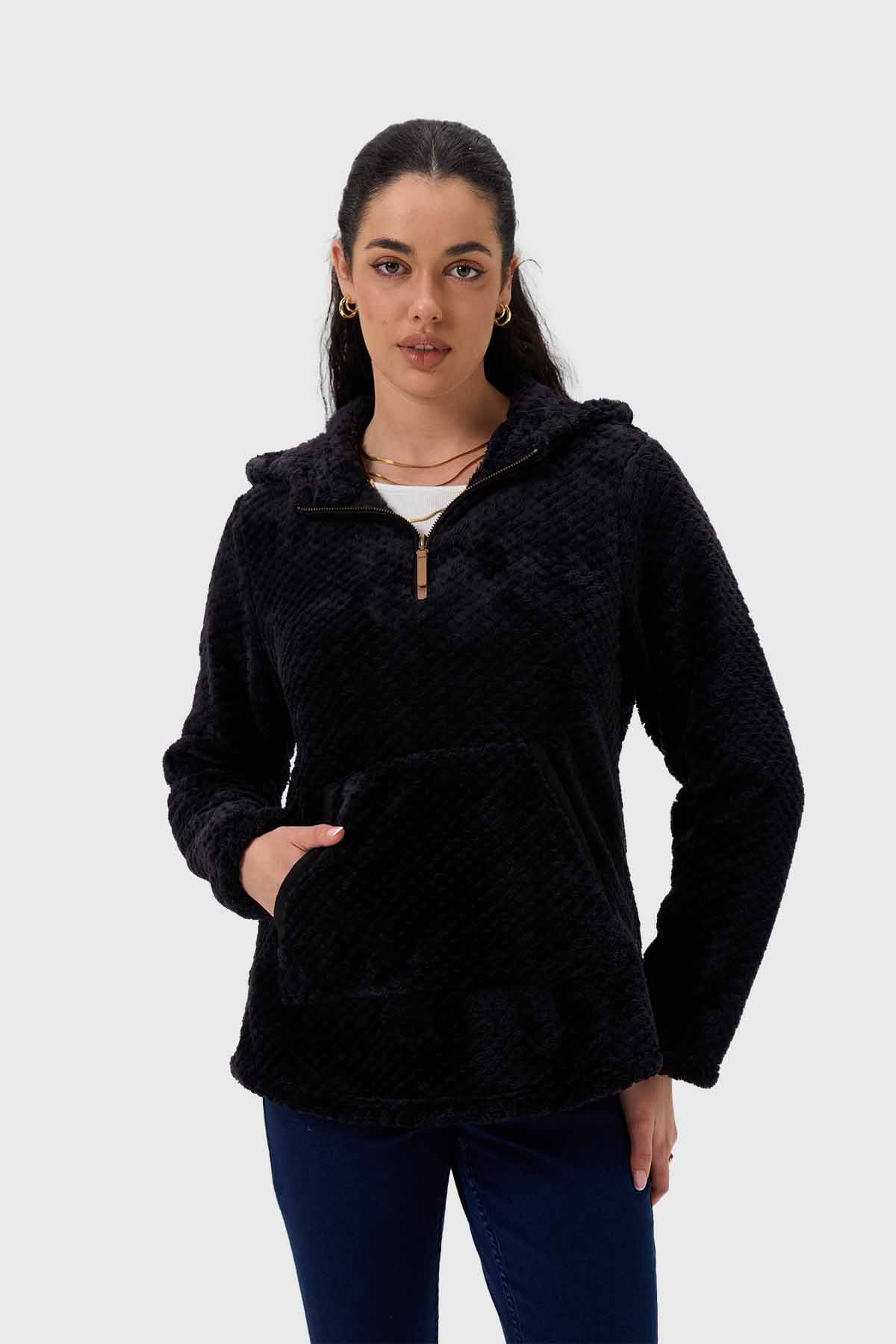 Polar Mujer Básico Negro