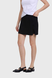 Falda Mujer Short Botones Costado Negro Negro / XL