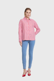 Blusa Mujer Puño Ancho Crudo