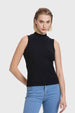 Polera Mujer Rib Negro
