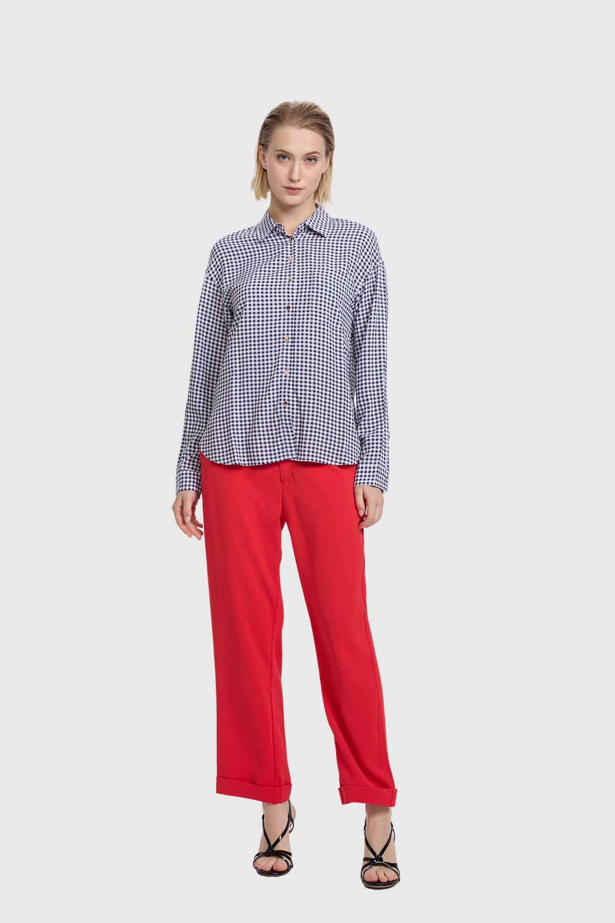 Blusa Mujer Abotonada Negro