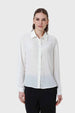 Blusa Mujer Aplicación Perlas Canes Crudo