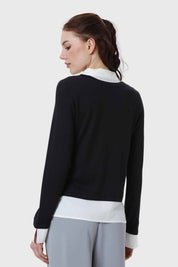 Sweater Mujer Estilo Blusa Negro