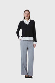 Sweater Mujer Estilo Blusa Negro