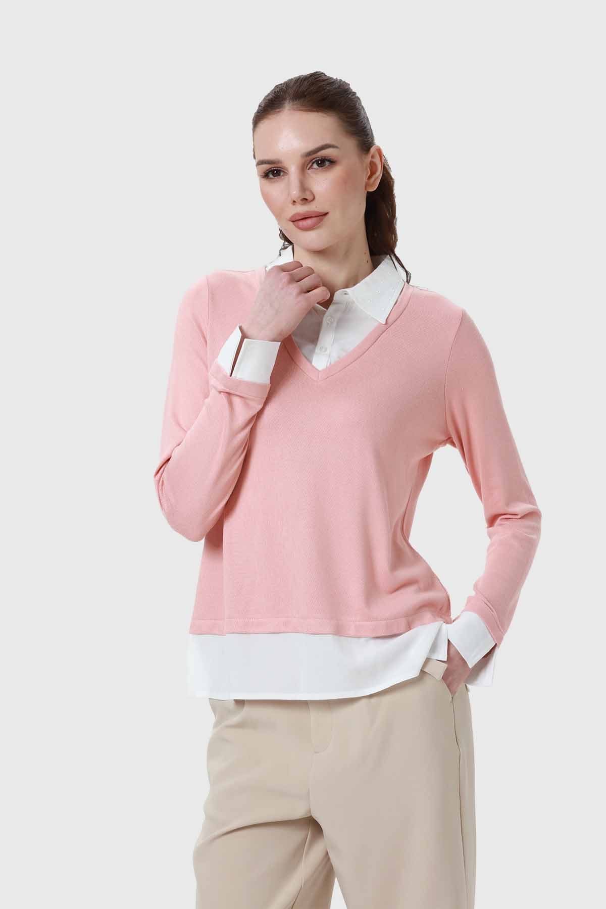 Sweater Mujer Blusa Rosado