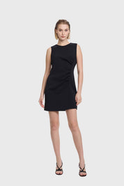 Vestido Mujer Corte Delantero Negro