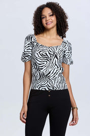 Blusa Mujer Manga Globo Panal Espalda Blanco Blanco / XXL