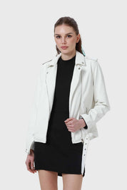 Chaqueta Mujer Biker Crudo