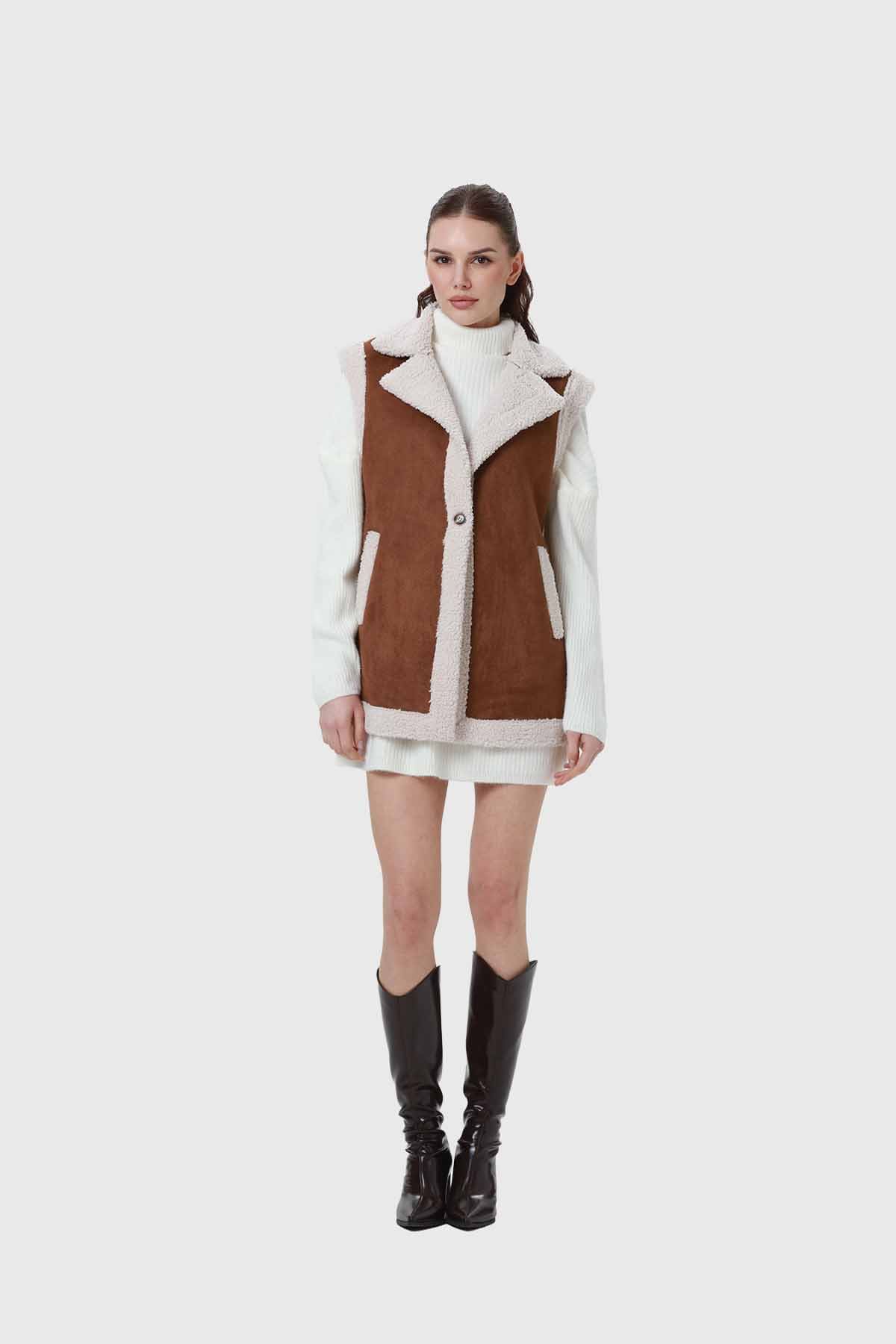 Chaqueta Mujer Antelina Camel Camel / L