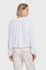 Blusa Mujer Medio Cierre Crudo